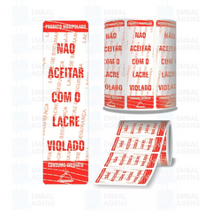 1000 Etiquetas de Lacre de Segurança para Delivery de Alimentos (iFood, Rappi e Mais)