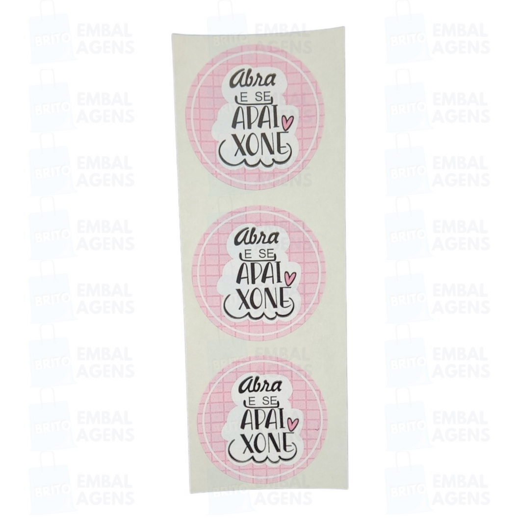 102 Etiquetas Adesivas Personalizadas - Diversas Frases e Estampas